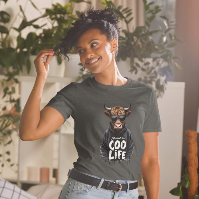All about that Coo life, Highland Cow Short-Sleeve Unisex T-Shirt - Image 17