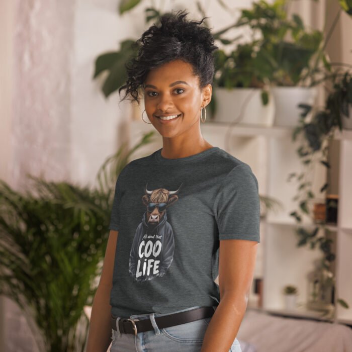 All about that Coo life, Highland Cow Short-Sleeve Unisex T-Shirt - Image 12