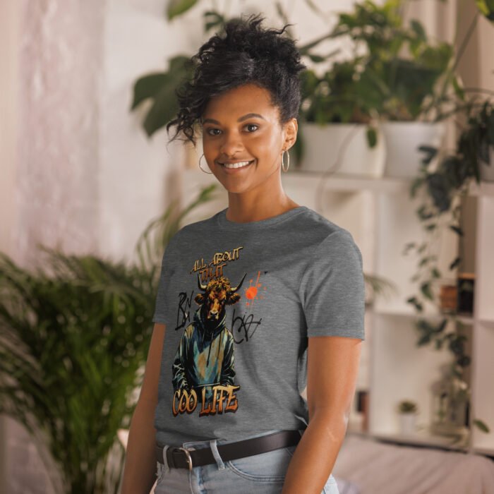 All about that Coo Life Highland Cow street wear Short-Sleeve Unisex T-Shirt - Image 21