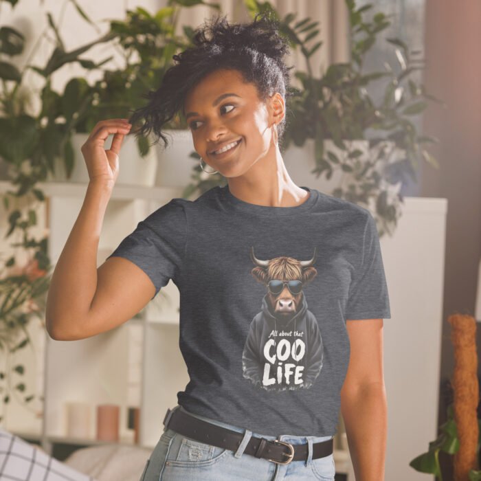 All about that Coo life, Highland Cow Short-Sleeve Unisex T-Shirt - Image 13