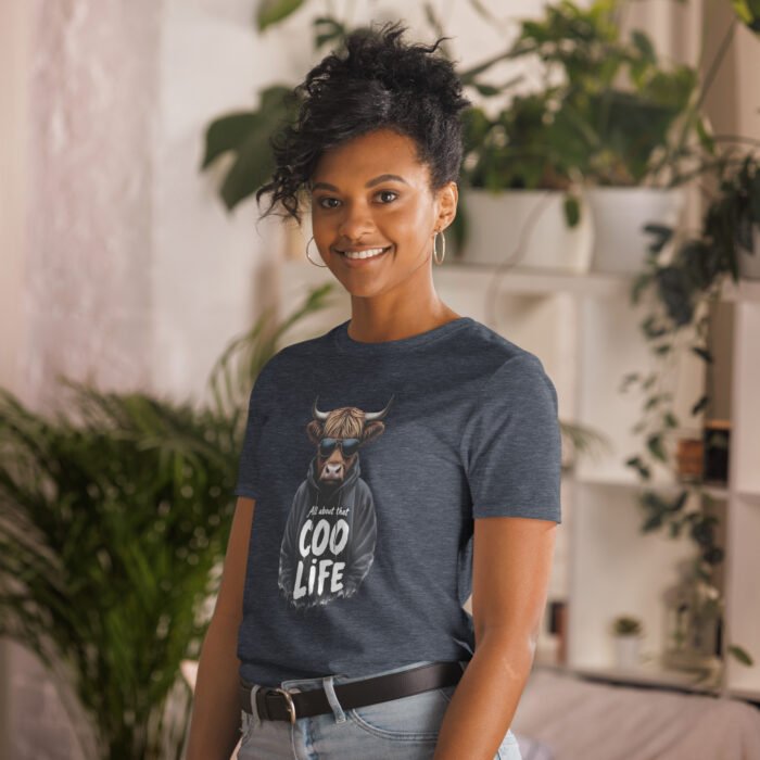 All about that Coo life, Highland Cow Short-Sleeve Unisex T-Shirt - Image 14