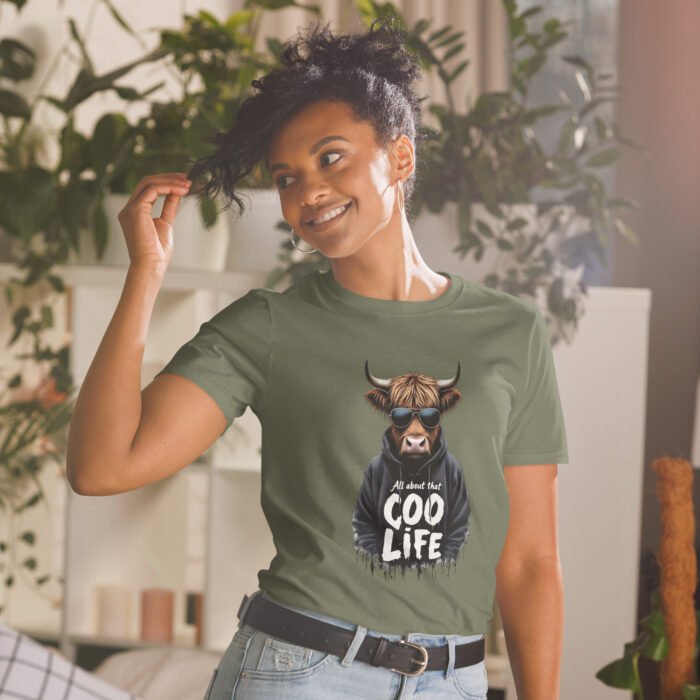All about that Coo life, Highland Cow Short-Sleeve Unisex T-Shirt - Image 21