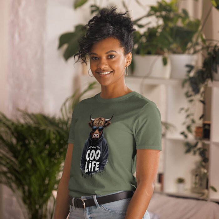All about that Coo life, Highland Cow Short-Sleeve Unisex T-Shirt - Image 22