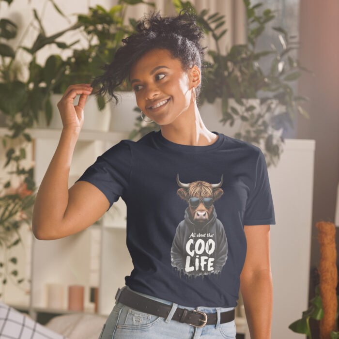 All about that Coo life, Highland Cow Short-Sleeve Unisex T-Shirt - Image 5