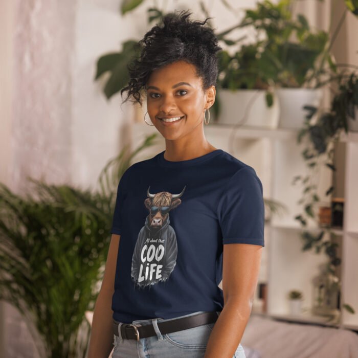 All about that Coo life, Highland Cow Short-Sleeve Unisex T-Shirt - Image 6