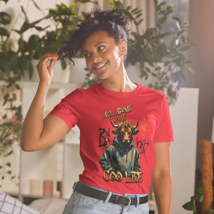 All about that Coo Life Highland Cow street wear Short-Sleeve Unisex T-Shirt - Image 16