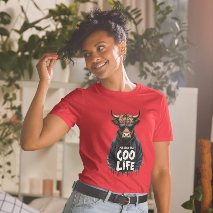 All about that Coo life, Highland Cow Short-Sleeve Unisex T-Shirt - Image 15